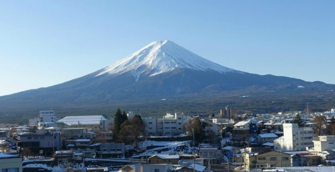 冬季河口湖（富士山）