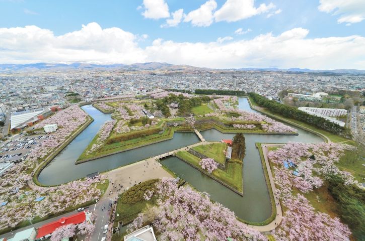 人氣北海道櫻花熱點 | 五稜郭公園