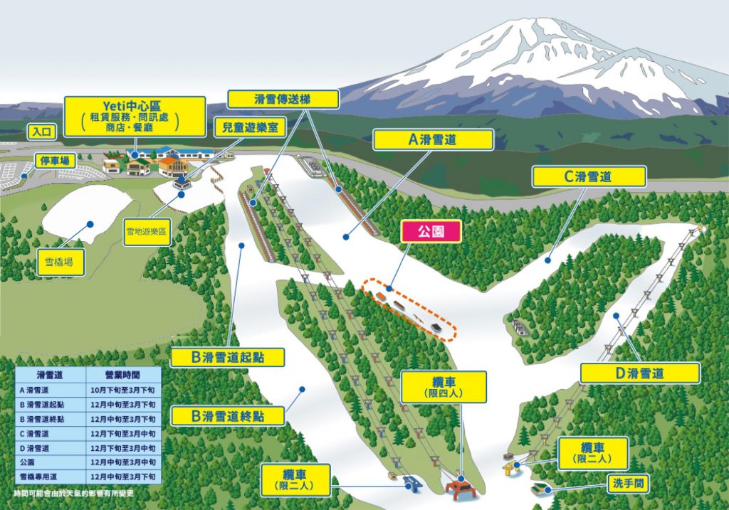 東京滑雪場攻略2024 | 富士山二合目Snowtown Yeti滑雪場