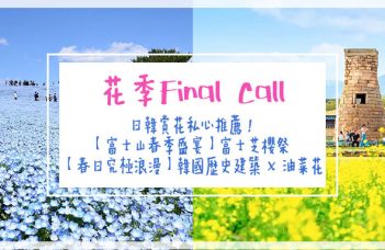 初夏賞花攻略| 日韓賞花私心推薦！【富士山春季盛宴】富士芝櫻祭 /【究極浪漫】韓國歷史建築 X 油菜花